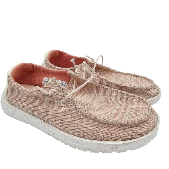 Hey Dude Wendy Youth Sport Mesh Light Pink Shoes - Picture 2 of 9